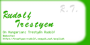 rudolf trestyen business card